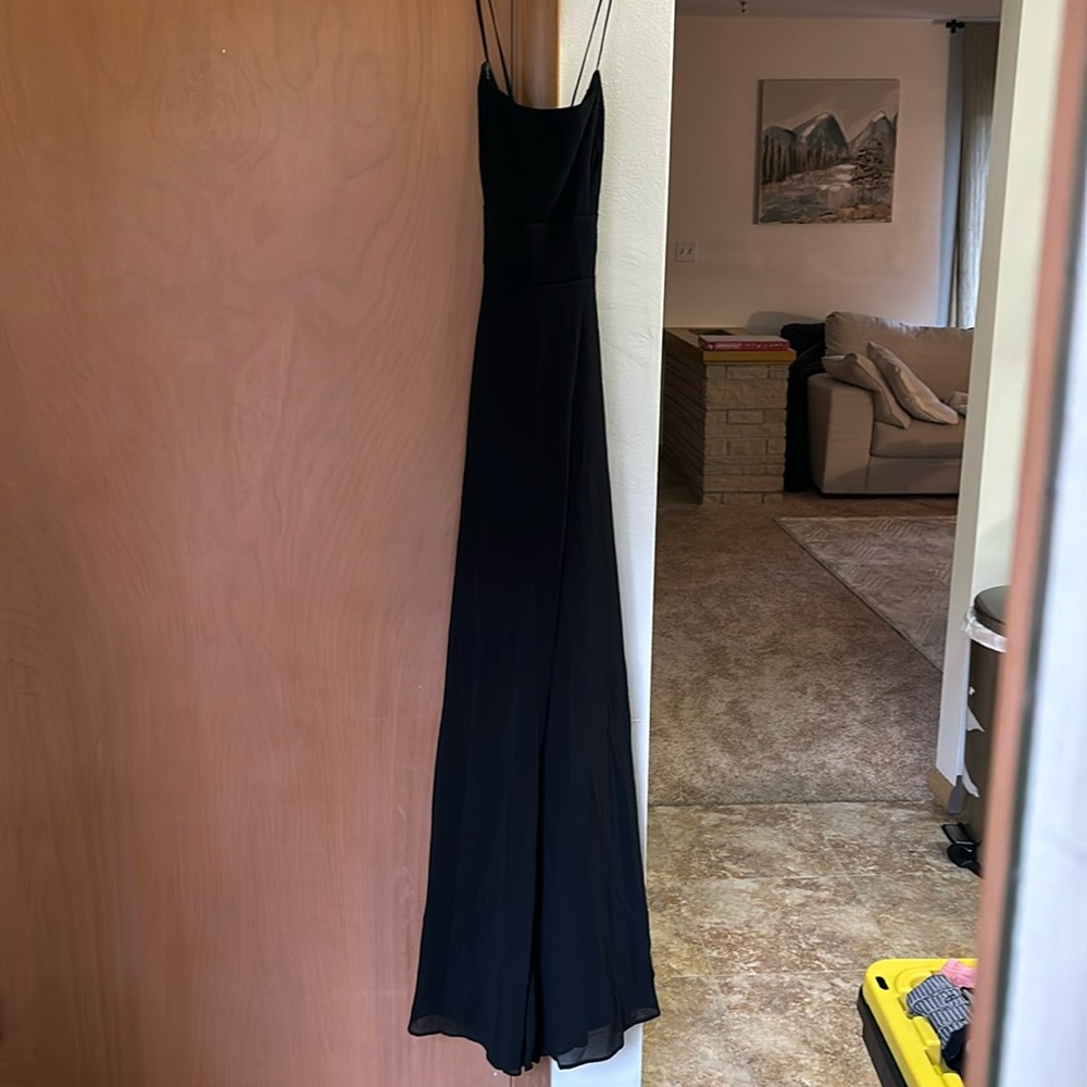 Lulus full length black dress